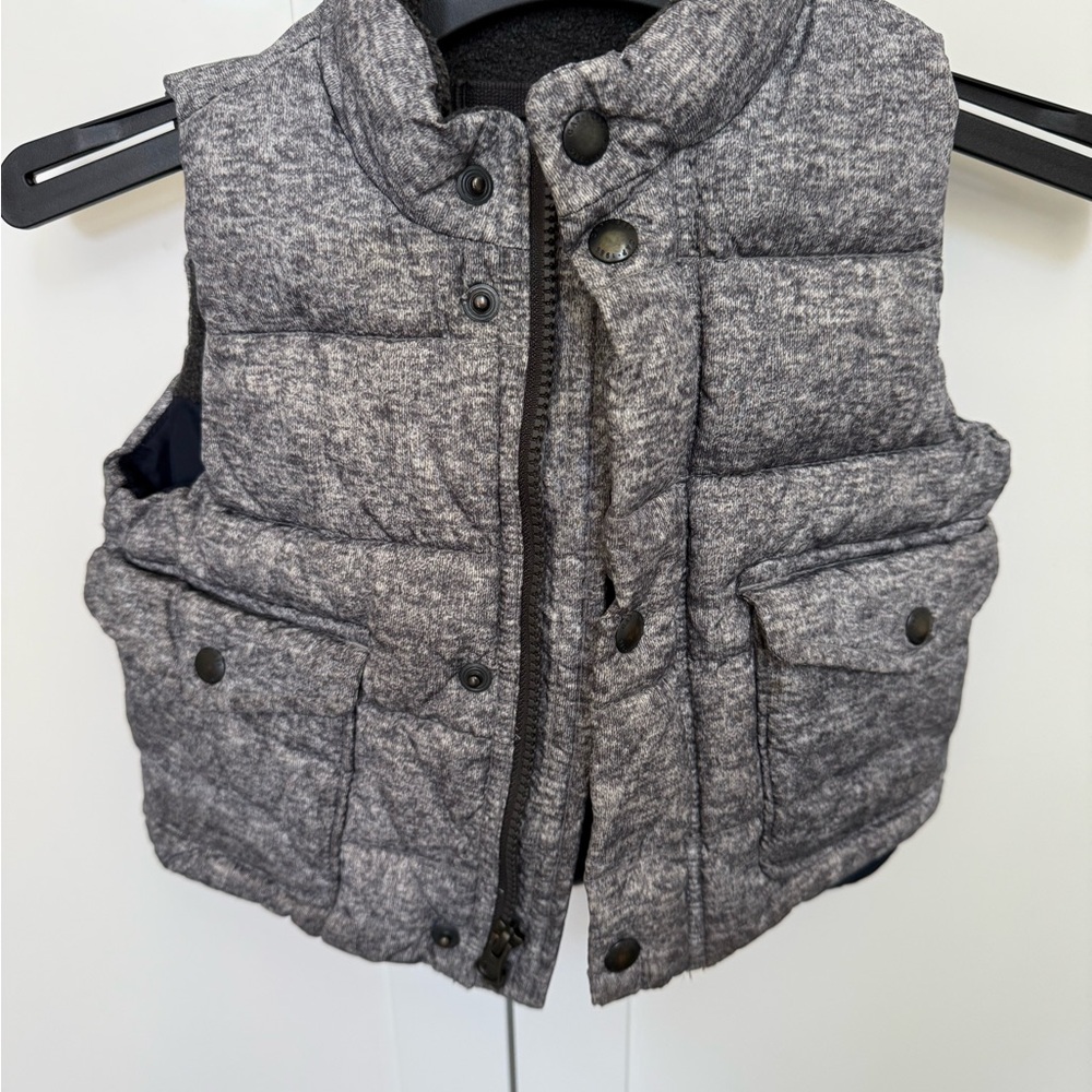 Gap baby gray puffer Vest with Pockets